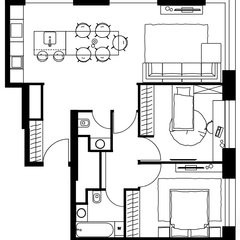 Четырёхкомнатная квартира 79 м²