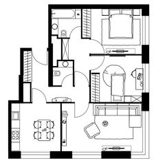 Трёхкомнатная квартира 76.11 м²